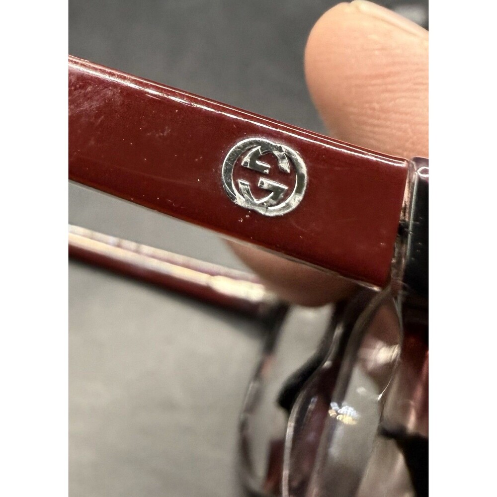 Gucci GG 3723 HMW Eyeglass Frames Maroon Marble Tortoise 140 mm Italy - Picture 4 of 8